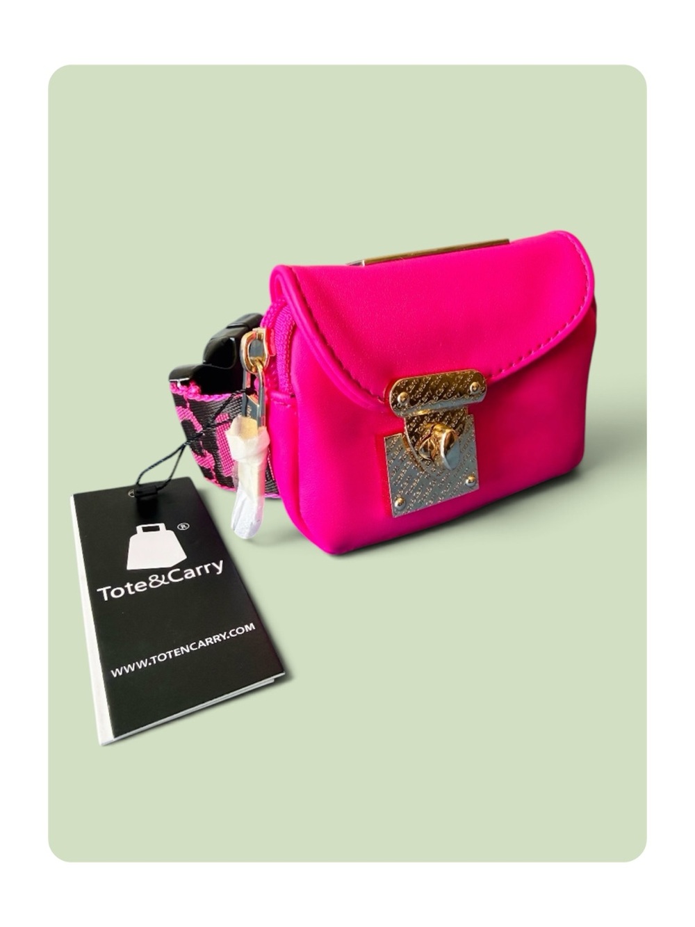 ★ Tote&Carry NWT Women’s Utility Mini Arm Wrap Purse Pink ★